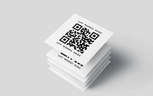 QR code portfolio card