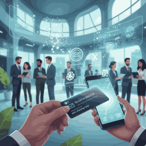 Tap-to-share business card