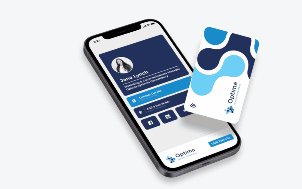 tap-to-share business card Android