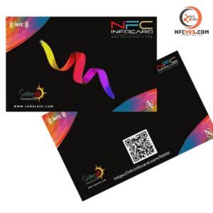 NFC card with QR code